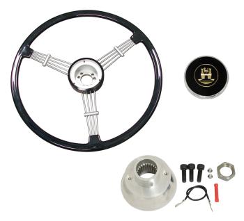 Volante Banjo, Empi, Preta 79-4059-0 | Fusca 1949-76, Kombi 1950-75 SKU: 79-4059-0